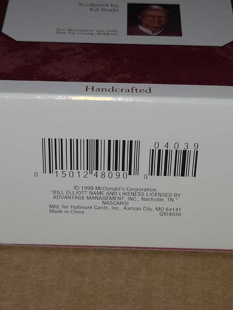 Bill Elliott - Stock Car Champions (Racing) ornament collectible [Barcode 015012480900] - Main Image 3