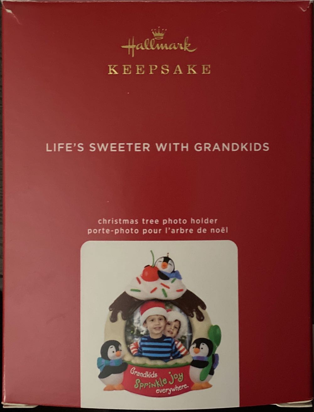 Life’s Sweeter With Grandkids - Penguins (Picture Ornament) ornament collectible [Barcode 763795551736] - Main Image 2