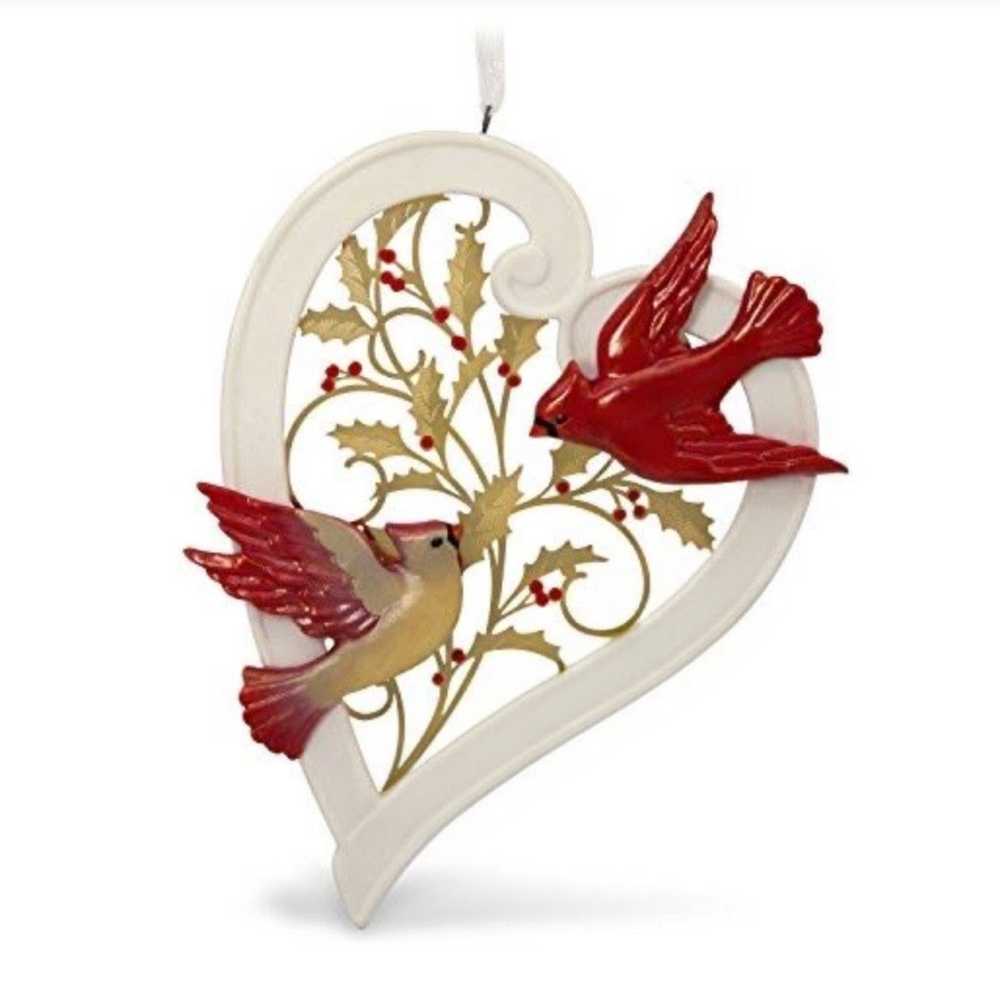 Removed Our First Christmas Together  (Birds, Heart, Valentine) ornament collectible [Barcode 763795304110] - Main Image 3