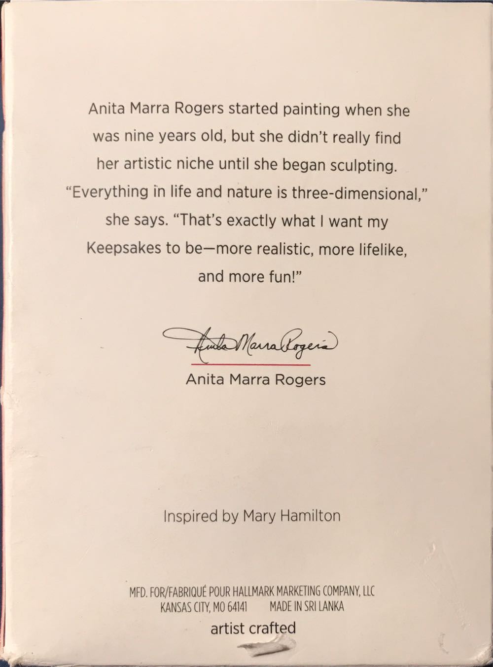 Mary Hamilton’s Bears #5 Pretty Poinsettia - Mary Hamilton’s Bears (Bears) ornament collectible [Barcode 763795409372] - Main Image 3