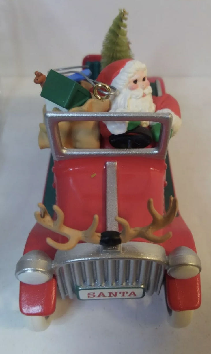 Here Comes Santa #13 Santa’s Antique Car - Here Comes Santa (Santa & Snowman) ornament collectible [Barcode 070000027505] - Main Image 4