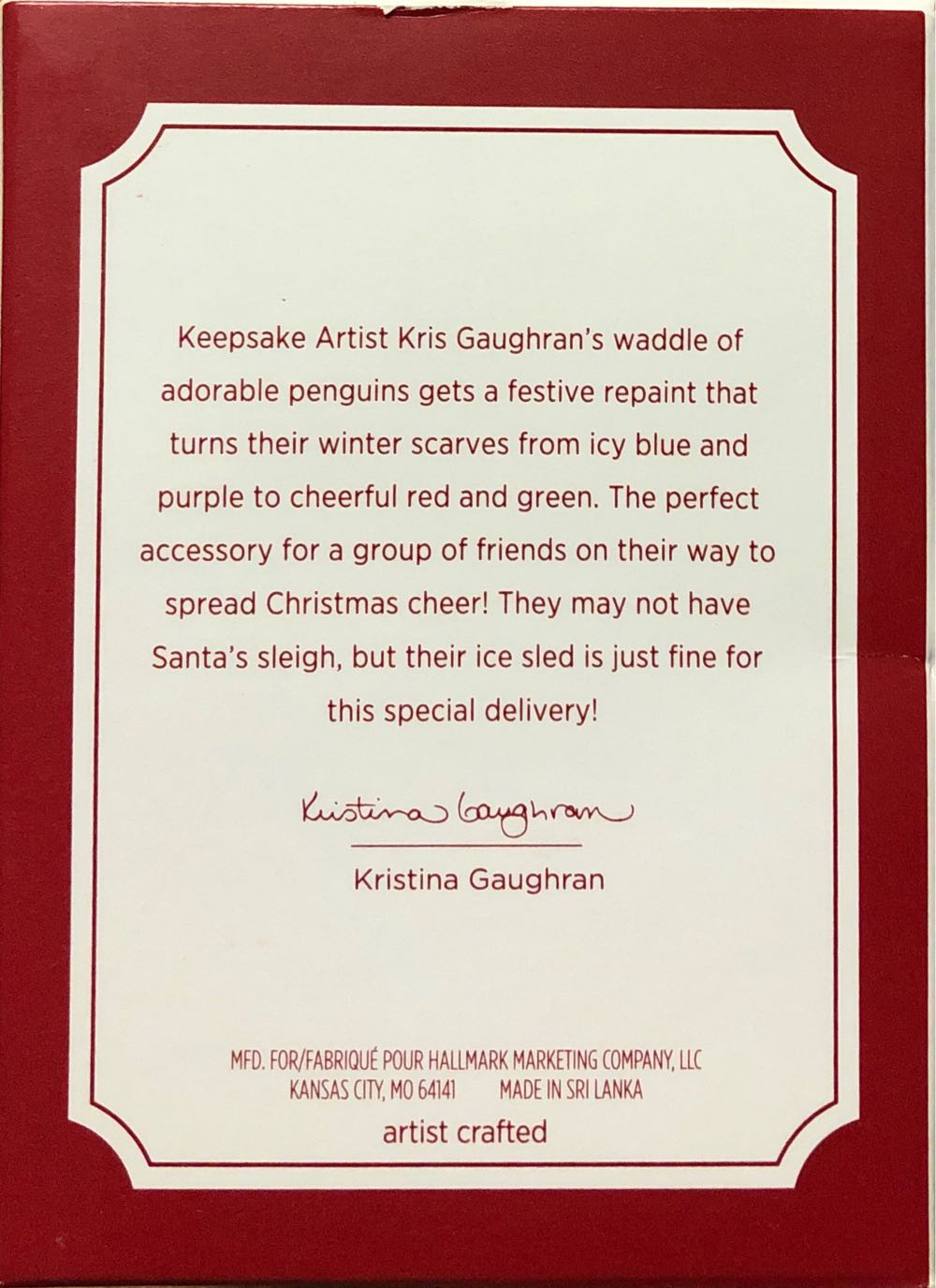 2019 Sledding Shenanigans- Repaint - Penguin Trio Unofficial Series (Penguins) ornament collectible [Barcode 763795464074] - Main Image 2