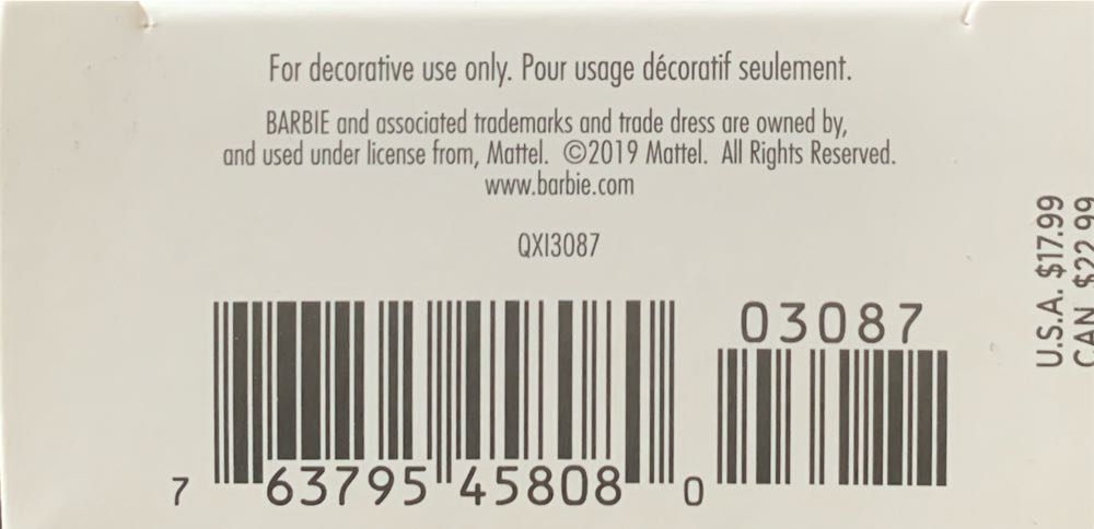 Barbie On The Avenue  (Barbie) ornament collectible [Barcode 763795458080] - Main Image 4