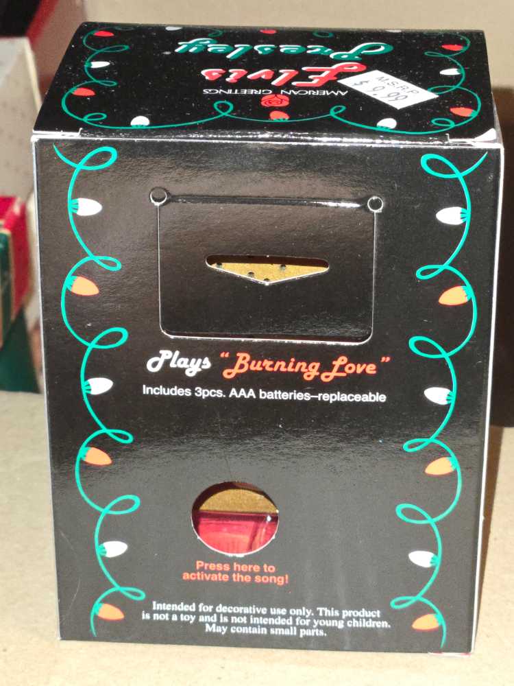 Elvis Burning Love By American Greetings   ornament collectible [Barcode 661526068648] - Main Image 2