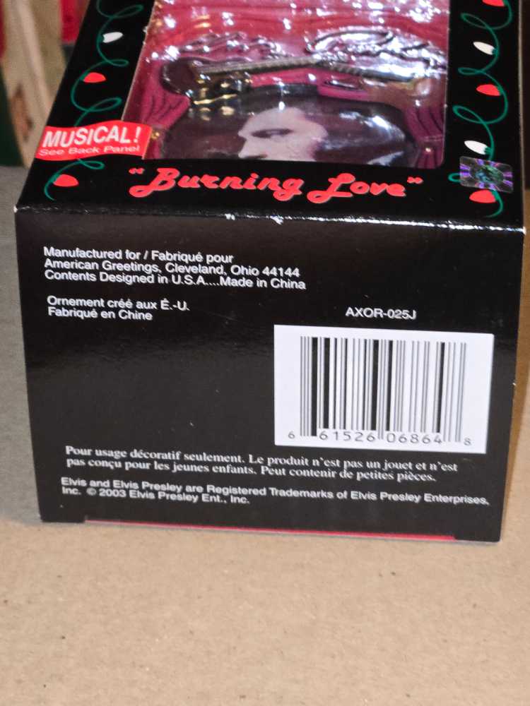 Elvis Burning Love By American Greetings   ornament collectible [Barcode 661526068648] - Main Image 3