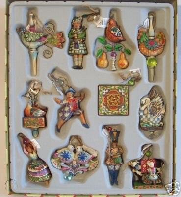 Twelve Days Of Christmas Ornaments - 12 Days Ornaments (Hanging Ornament, Jim Shore) ornament collectible - Main Image 2