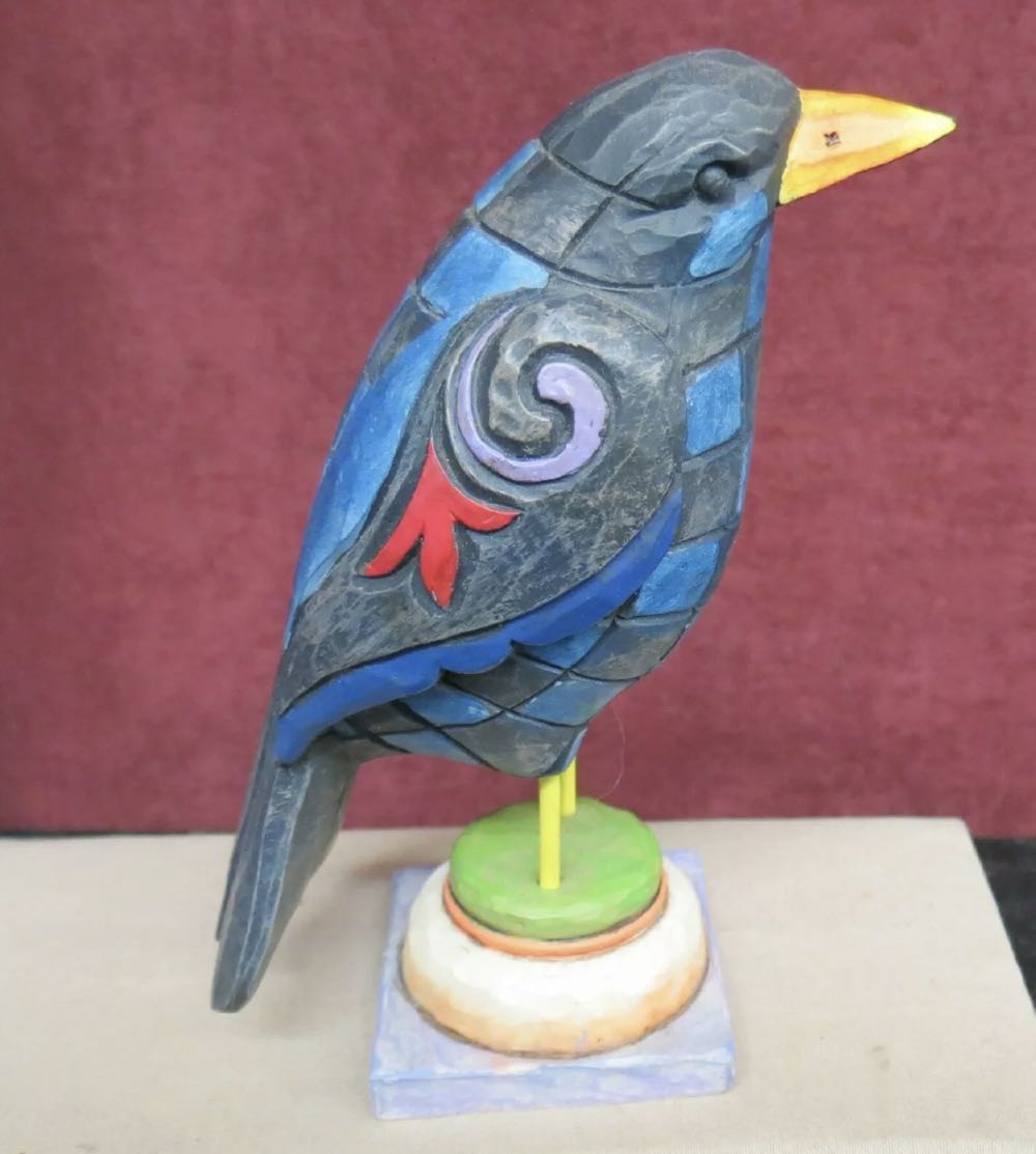 Multi Color Crow - Mini Figurine (Autumn) ornament collectible - Main Image 3