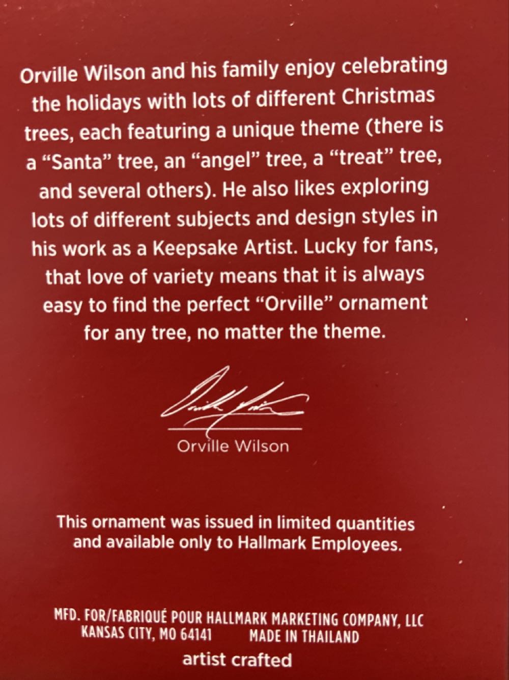 A Royal Thank You Hallmark Employee Gift - Hallmark Employee Gift (Snowman) ornament collectible [Barcode 763795672226] - Main Image 2