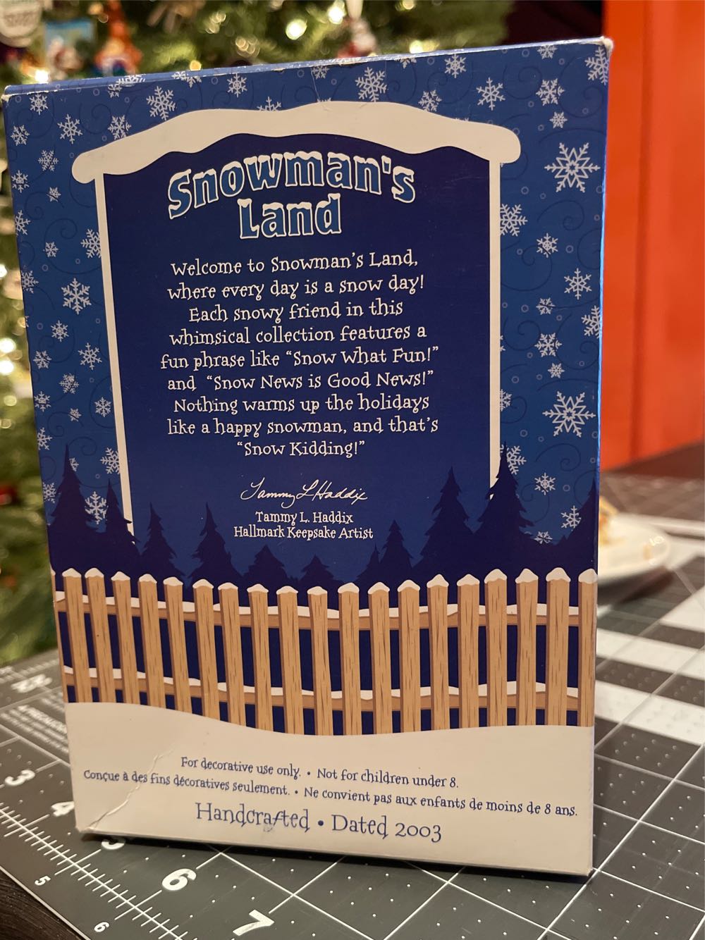 Snow Time Like The Present - Snowman’s Land (Snowman) ornament collectible [Barcode 015012758191] - Main Image 2