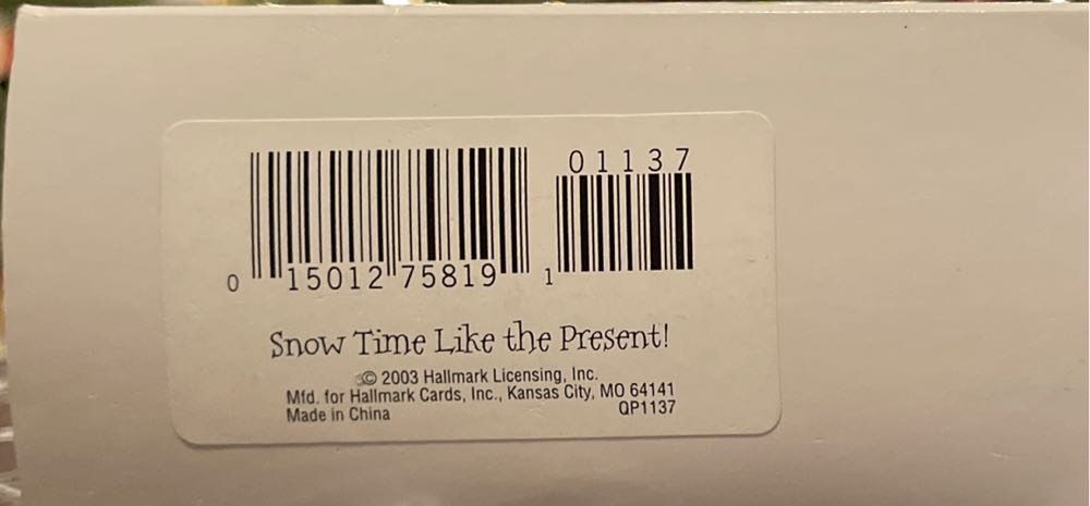 Snow Time Like The Present - Snowman’s Land (Snowman) ornament collectible [Barcode 015012758191] - Main Image 3