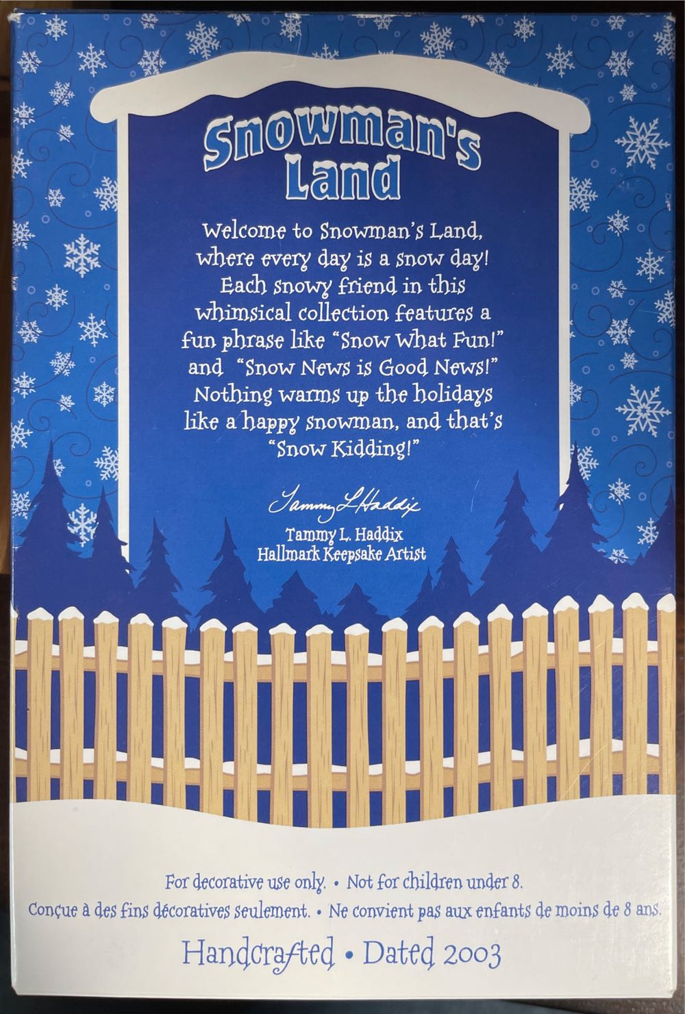 Snowbody Does It Better - Snowman’s Land (Snowman) ornament collectible [Barcode 015012758160] - Main Image 3