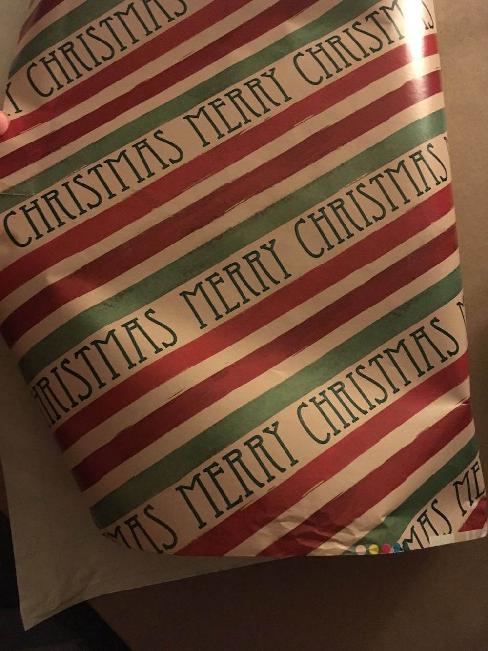 “Merry Christmas” With Stripes  (Christmas) ornament collectible [Barcode 013286396330] - Main Image 1