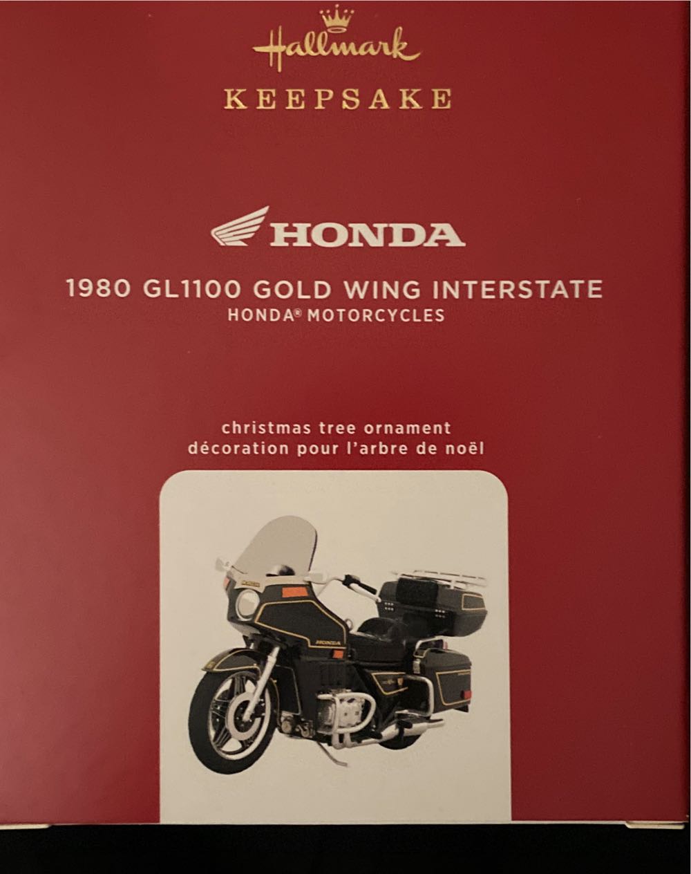 1980 Gl1100 Gold Wing Interstate Metal - Automobile (Dad) ornament collectible [Barcode 763795591770] - Main Image 2