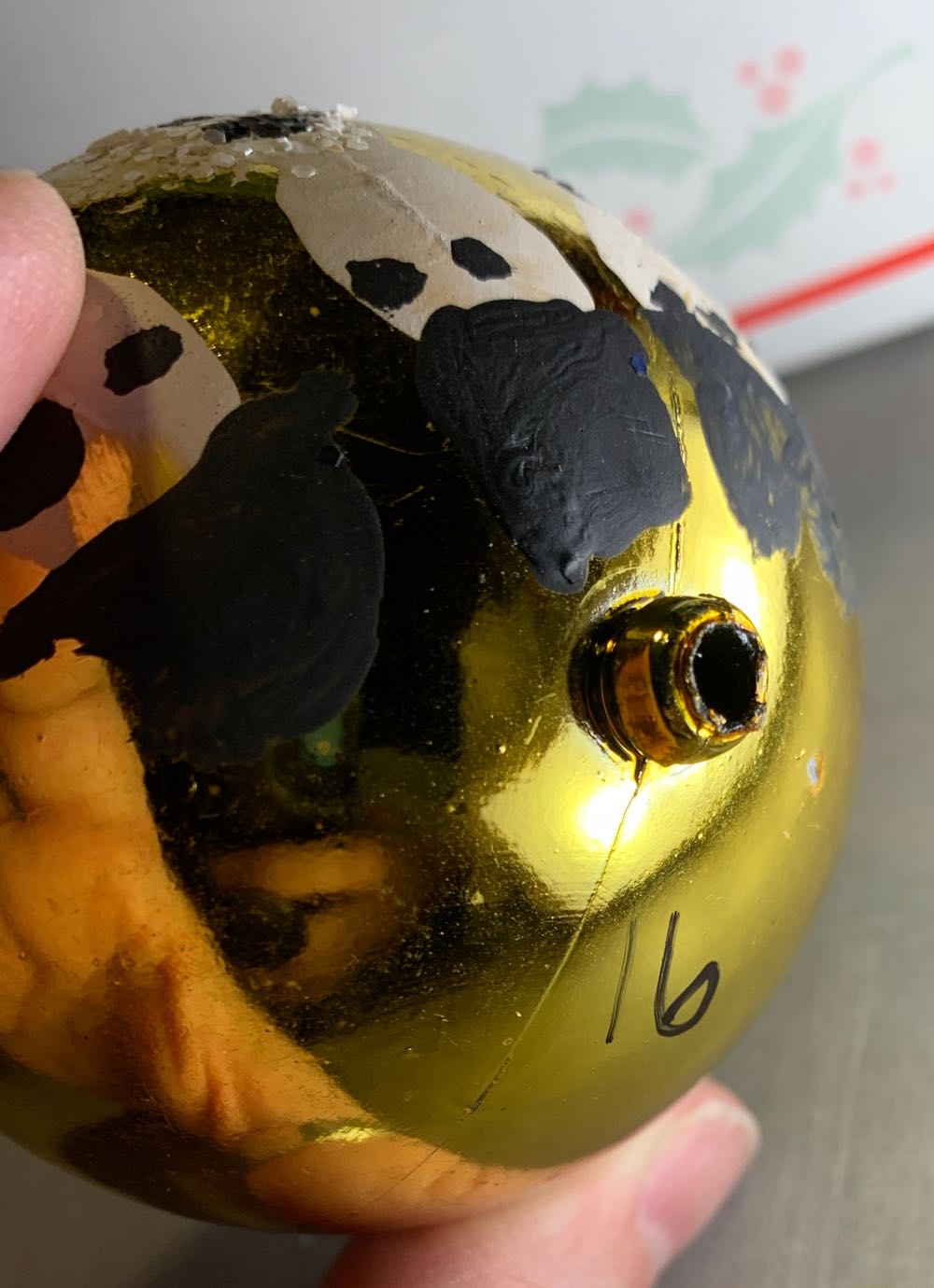 Fingerprint Snowmen  ornament collectible - Main Image 2