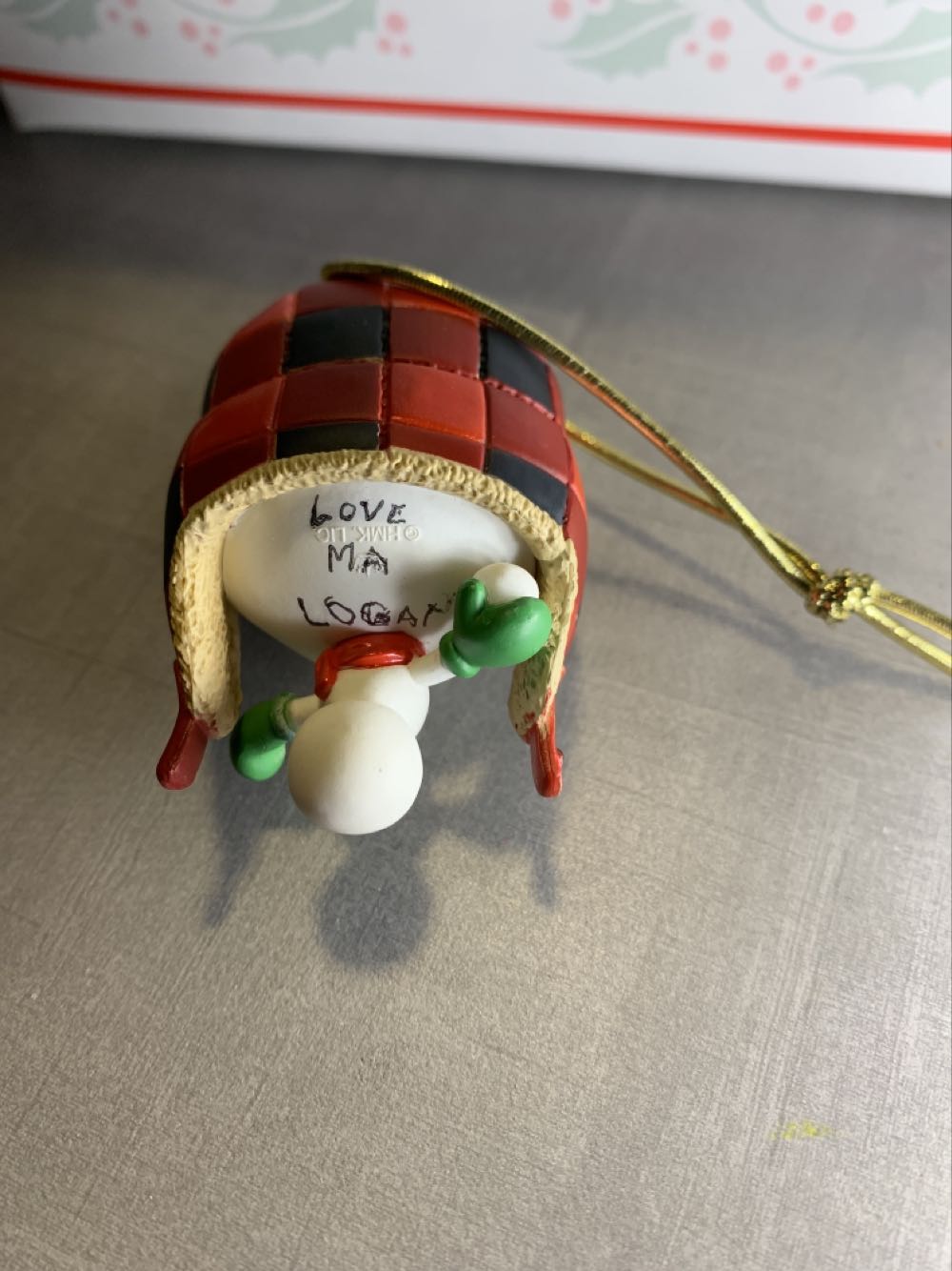 Snowman In Hat  ornament collectible - Main Image 2