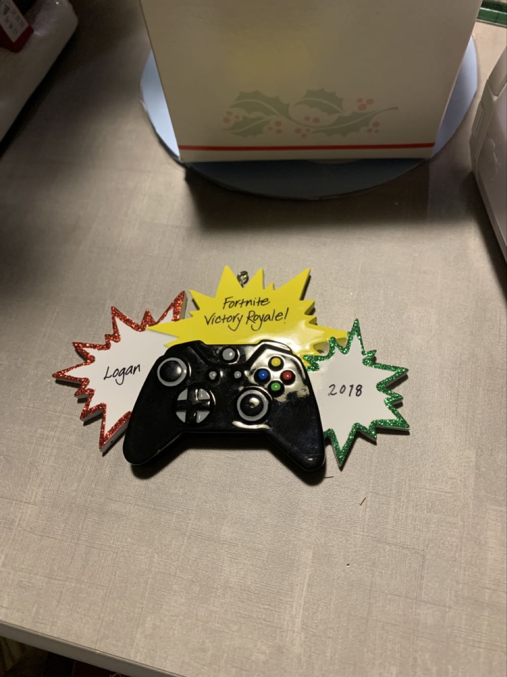 Blown Glass Blue And White