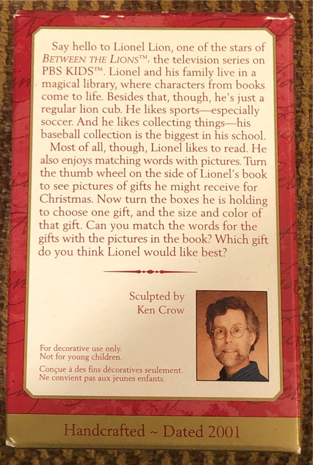 Between The Lions Lionel Plays With Words - Between The Lions (Books) ornament collectible [Barcode 015012627992] - Main Image 3