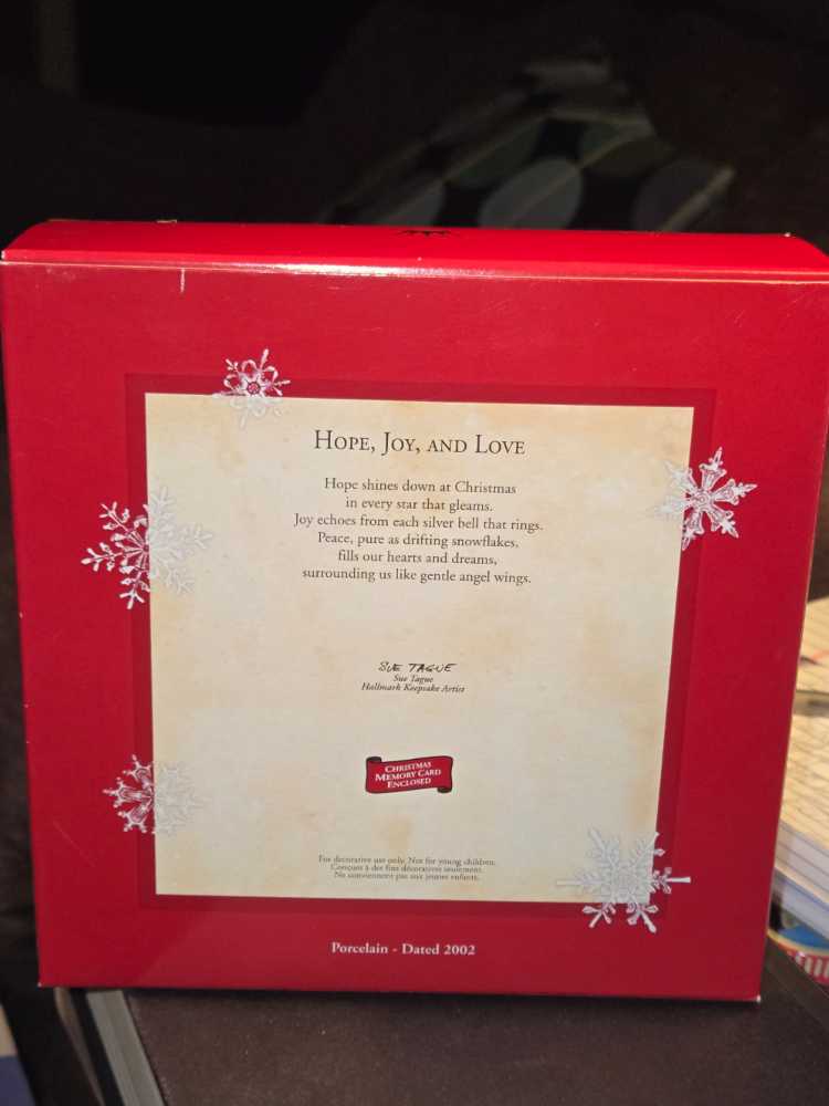 Hope Joy And Love 3 Angel Bells Christmas  (Angel) ornament collectible [Barcode 015012699883] - Main Image 2