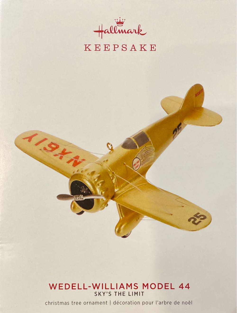 Wedell-Williams Model 44 - Sky’s The Limit (Aviation) ornament collectible [Barcode 763795458073] - Main Image 2