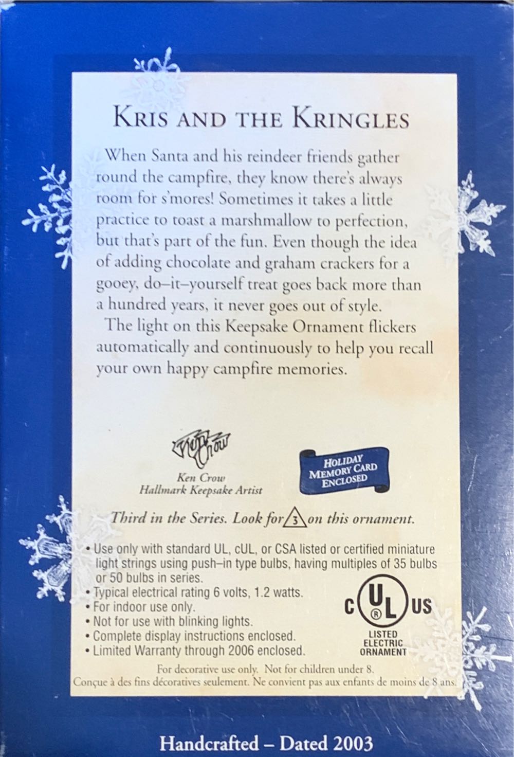 Kris And The Kringles: S’Mores - Kris And The Kringles (Santa And The Reindeer) ornament collectible [Barcode 015012722949] - Main Image 2