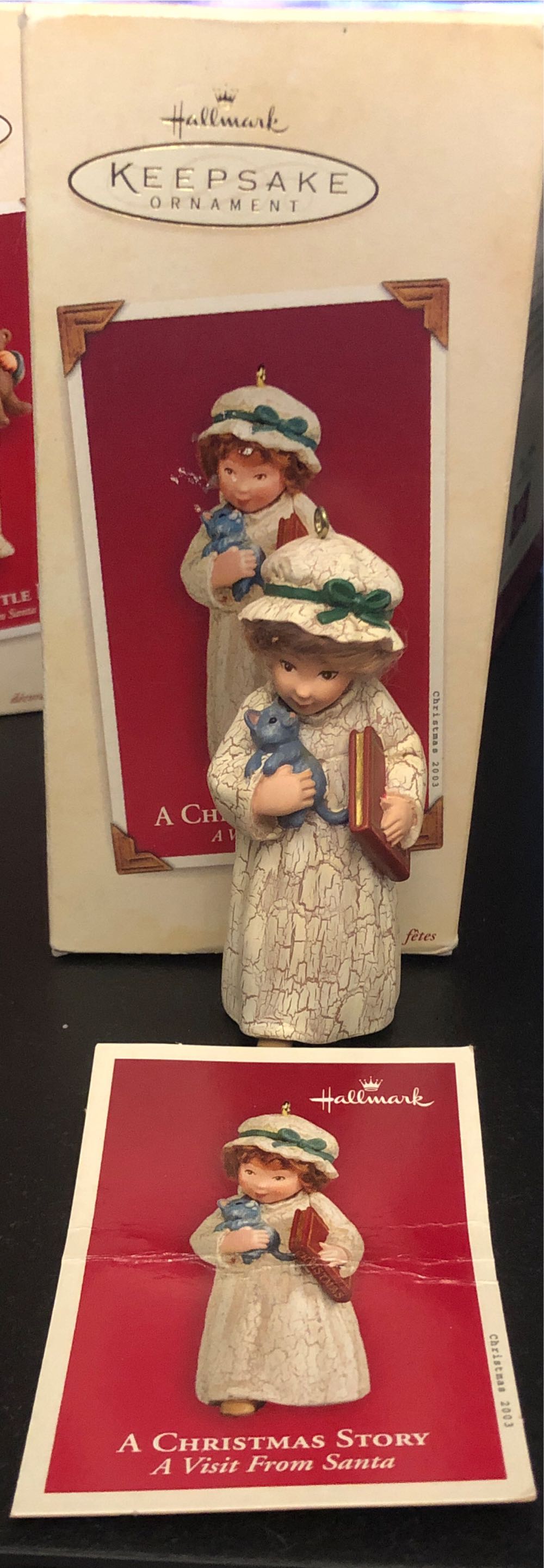 Chalk A Christmas Story Hallmark Ornament Qp1429 - A Visit From Santa (A Visit From Santa) ornament collectible [Barcode 015012774757] - Main Image 4