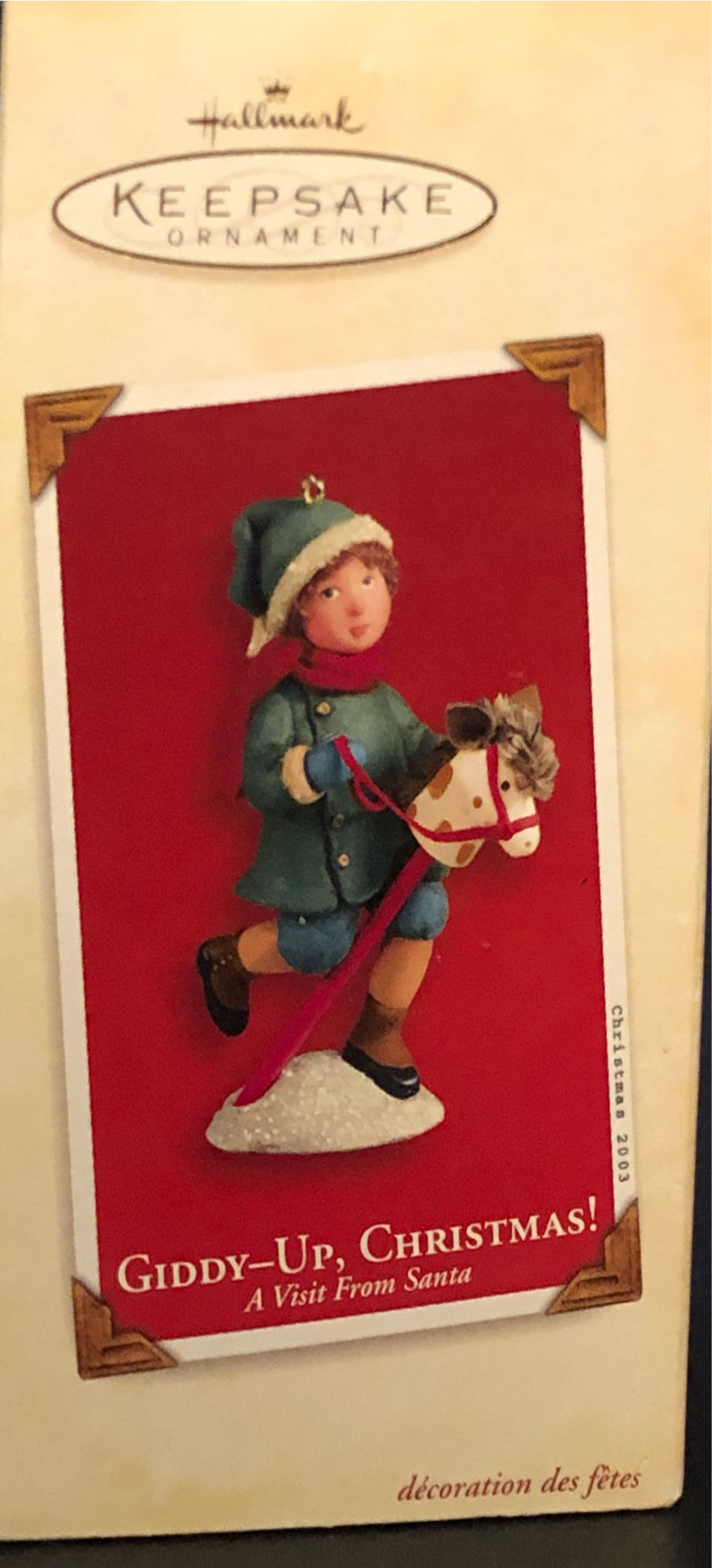 Giddy-up Christmas - A Visit From Santa (Child, Stick Pony) ornament collectible [Barcode 015012773019] - Main Image 2