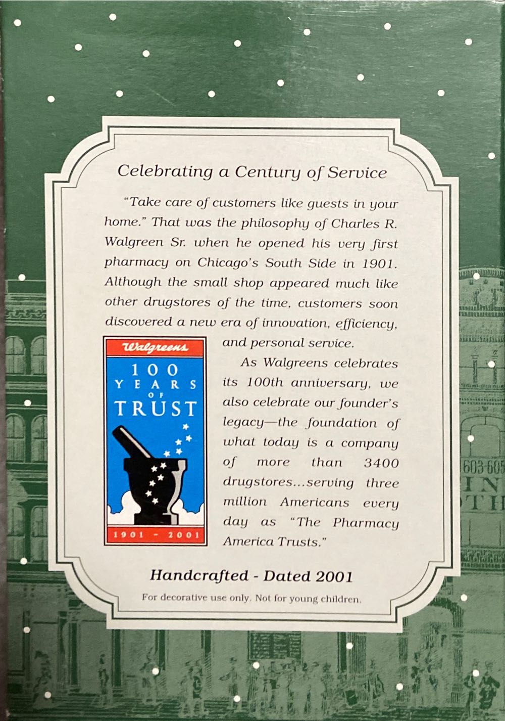 Walgreen’s Drugstore - Nostalgic Houses & Shops (Nostalgic Houses & Shops) ornament collectible [Barcode 015012656039] - Main Image 3