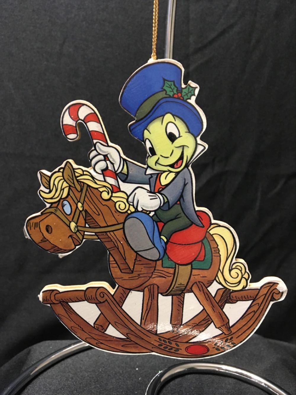 Jiminy Sitting On Rocking Horse (Wooden)  ornament collectible - Main Image 1