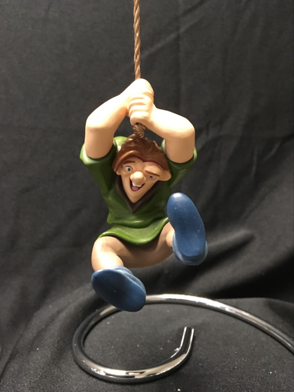 Badger pennant blown glass ornament