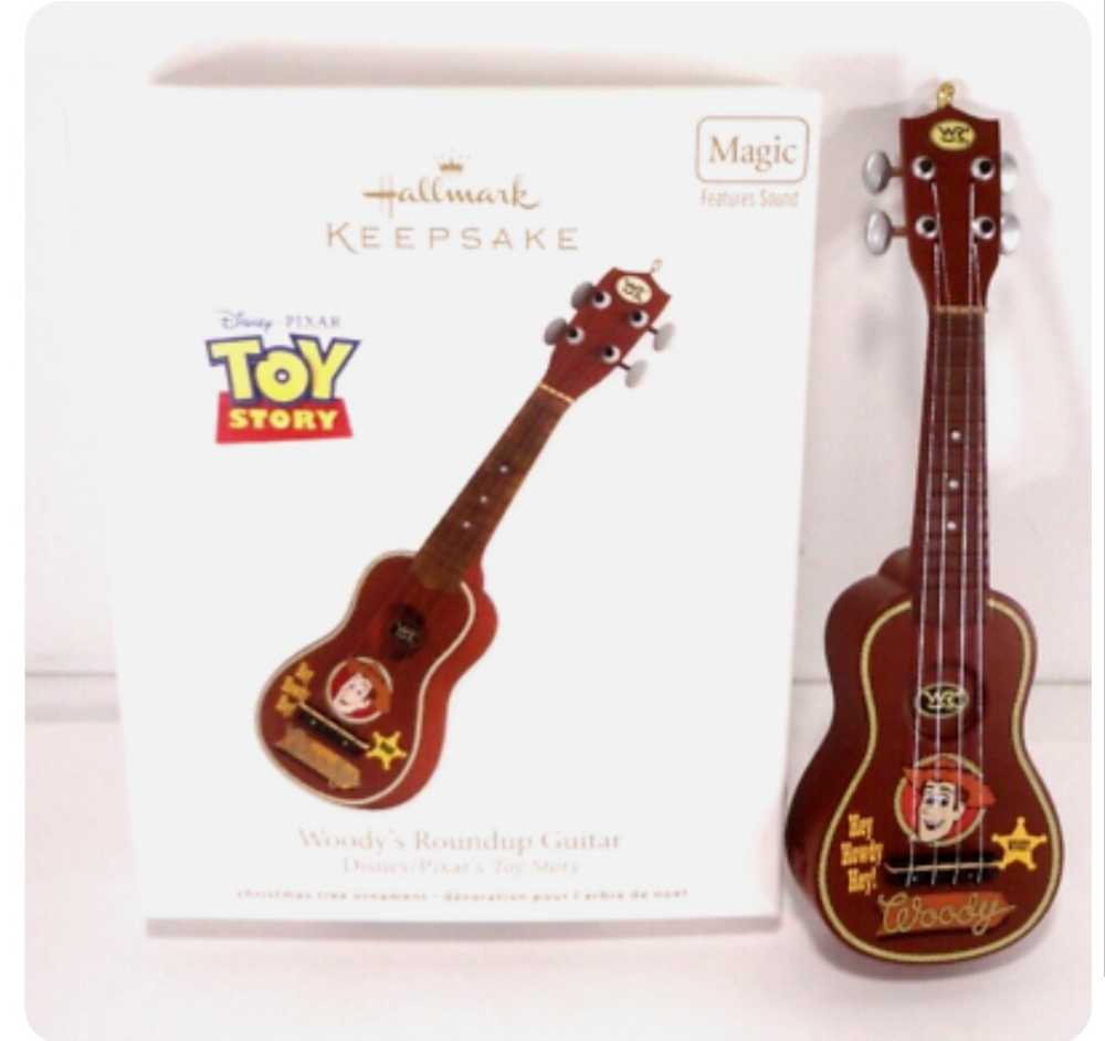 Toy Story - Woodys Guitar Plays Music  ornament collectible - Main Image 2