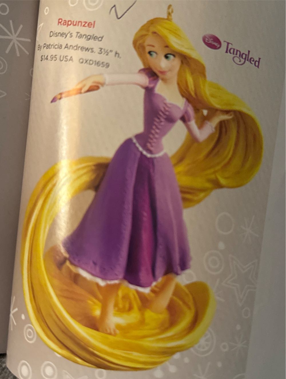 Rapunzel - With Paint Brush - Disney - Tangled ornament collectible - Main Image 2