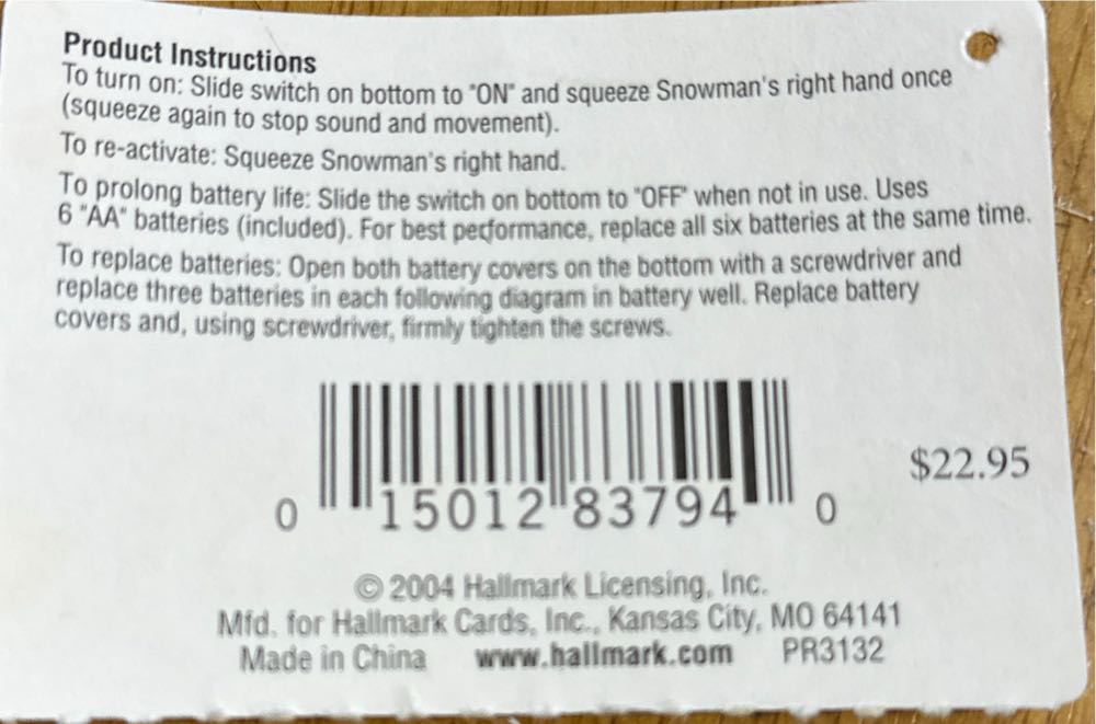 Jingle Pals Musical Snowmen Techno Plush - Jingle Pals (Snowman, Musical) ornament collectible [Barcode 015012837940] - Main Image 2