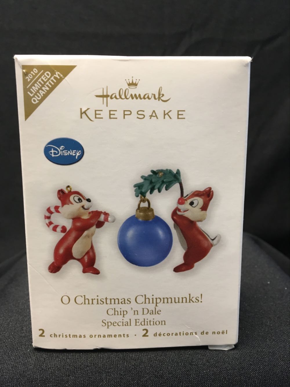  Chip And Dale - Chip And Dale Holding Bauble And Candy Cane  ornament collectible - Main Image 1