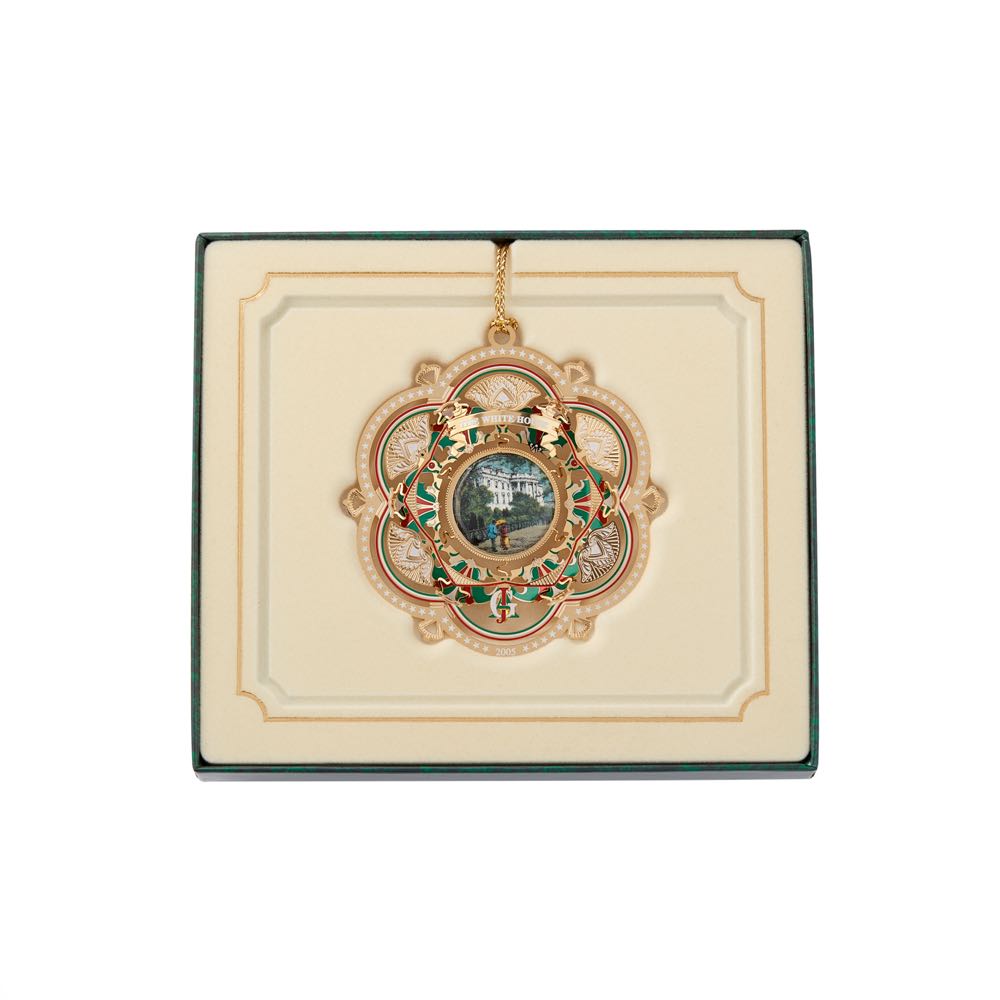 White House Christmas Ornament 2005 - White House Christmas Ornaments (James A. Garfield) ornament collectible [Barcode 634228369573] - Main Image 4
