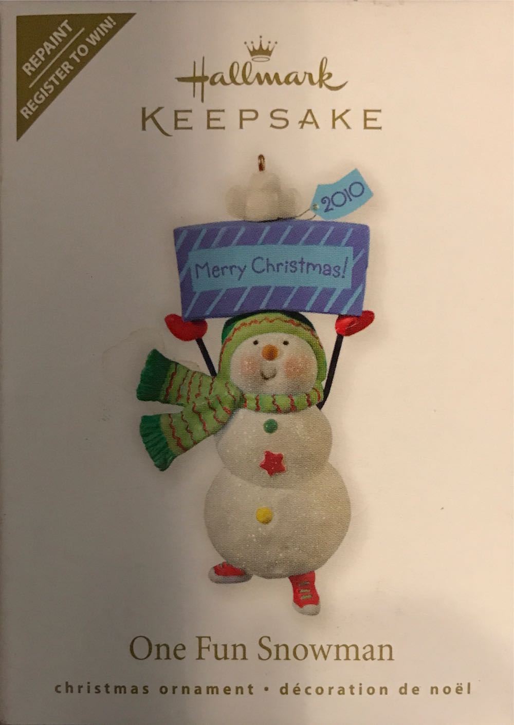 One Fun Snowman Repaint  ornament collectible - Main Image 2
