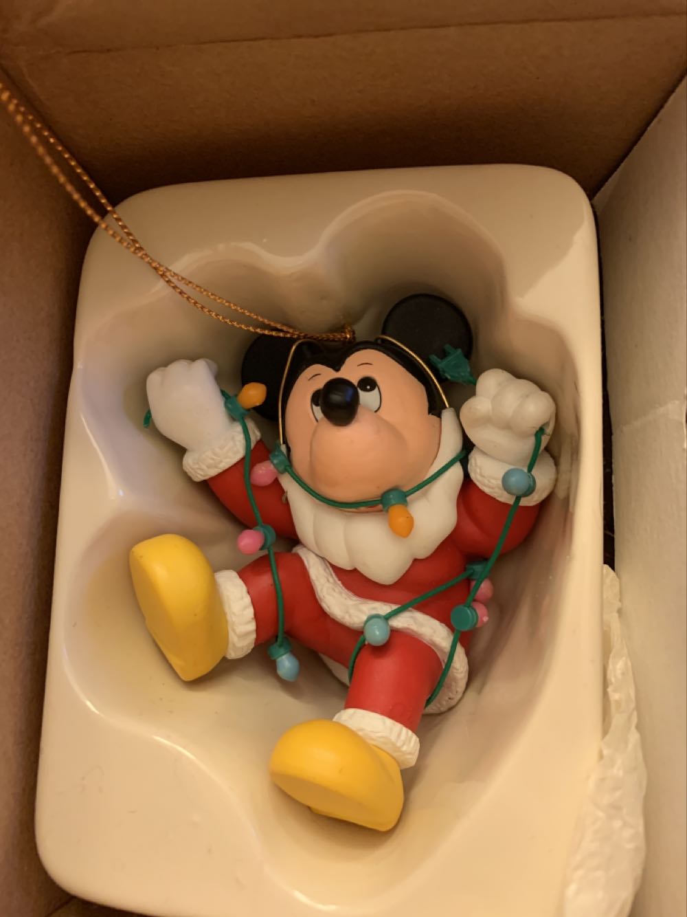 Waterford Holiday Heirlooms Santa With Globe Medallion Ornament