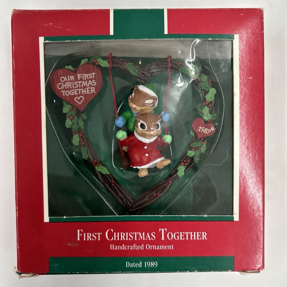 First Christmas Together 1989 - Chipmunk (Vintage Animals) ornament collectible - Main Image 2