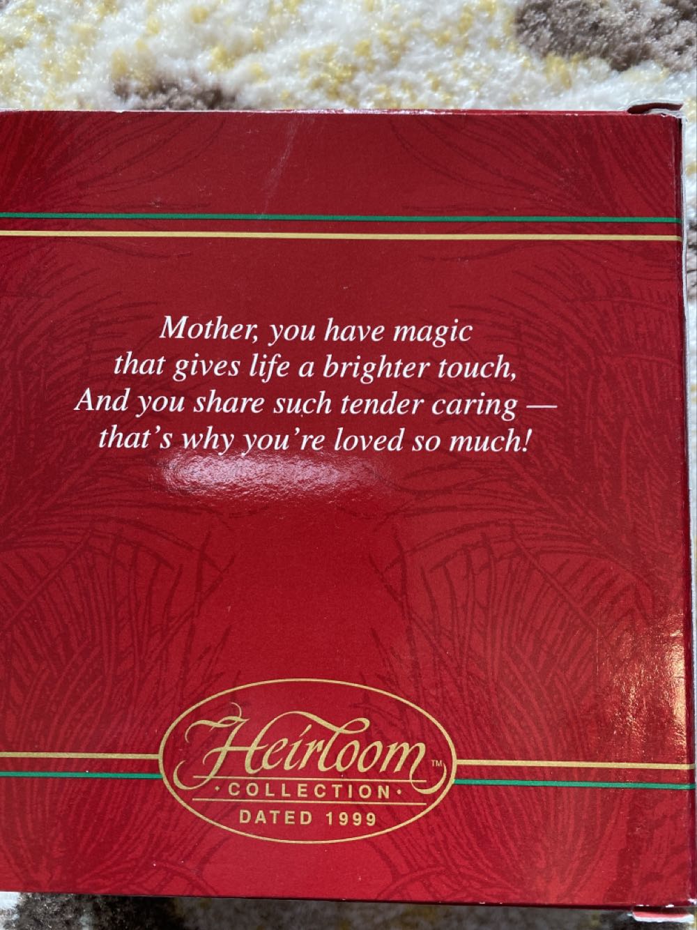 Mother - 1999  ornament collectible [Barcode 018100513924] - Main Image 2