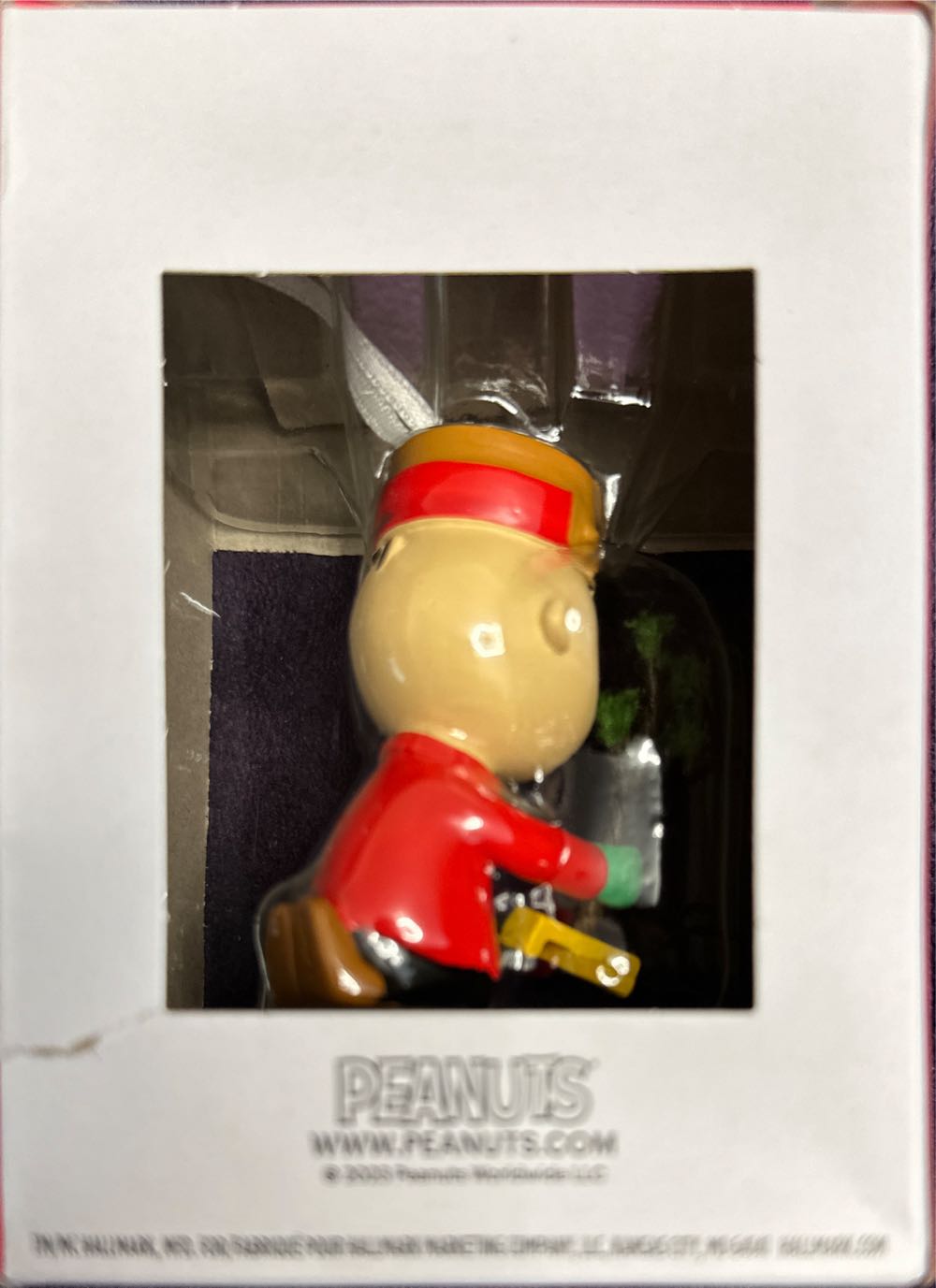 Charlie Brown With His Tree - The Peanuts Gang (Red box Line) ornament collectible [Barcode 763795525553] - Main Image 2