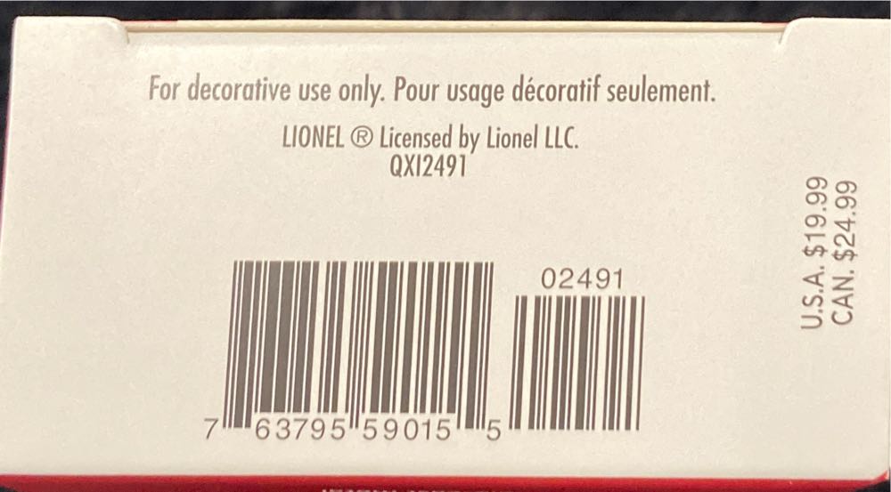 Lionel Train 6560 Crane Car Metal - Lionel Train Series (Trains) ornament collectible [Barcode 763795590155] - Main Image 4