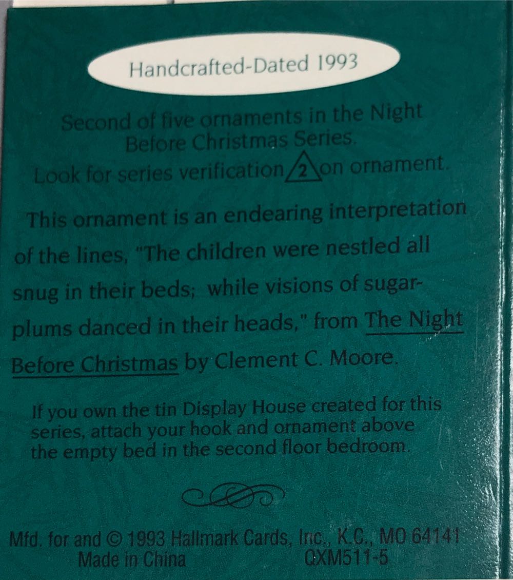Miniature The Night Before Christmas #2 - The Night Before Christmas (Miniature) ornament collectible [Barcode 015012029260] - Main Image 3
