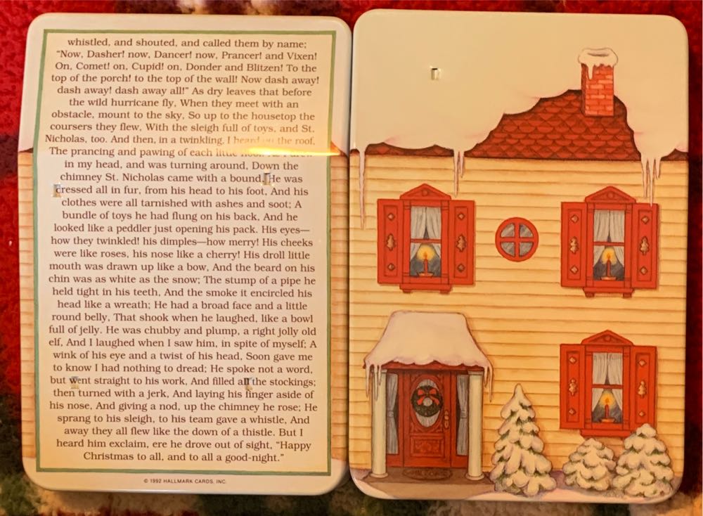 Miniature The Night Before Christmas #1 🐶 - The Night Before Christmas (Miniature) ornament collectible [Barcode 070000074714] - Main Image 4