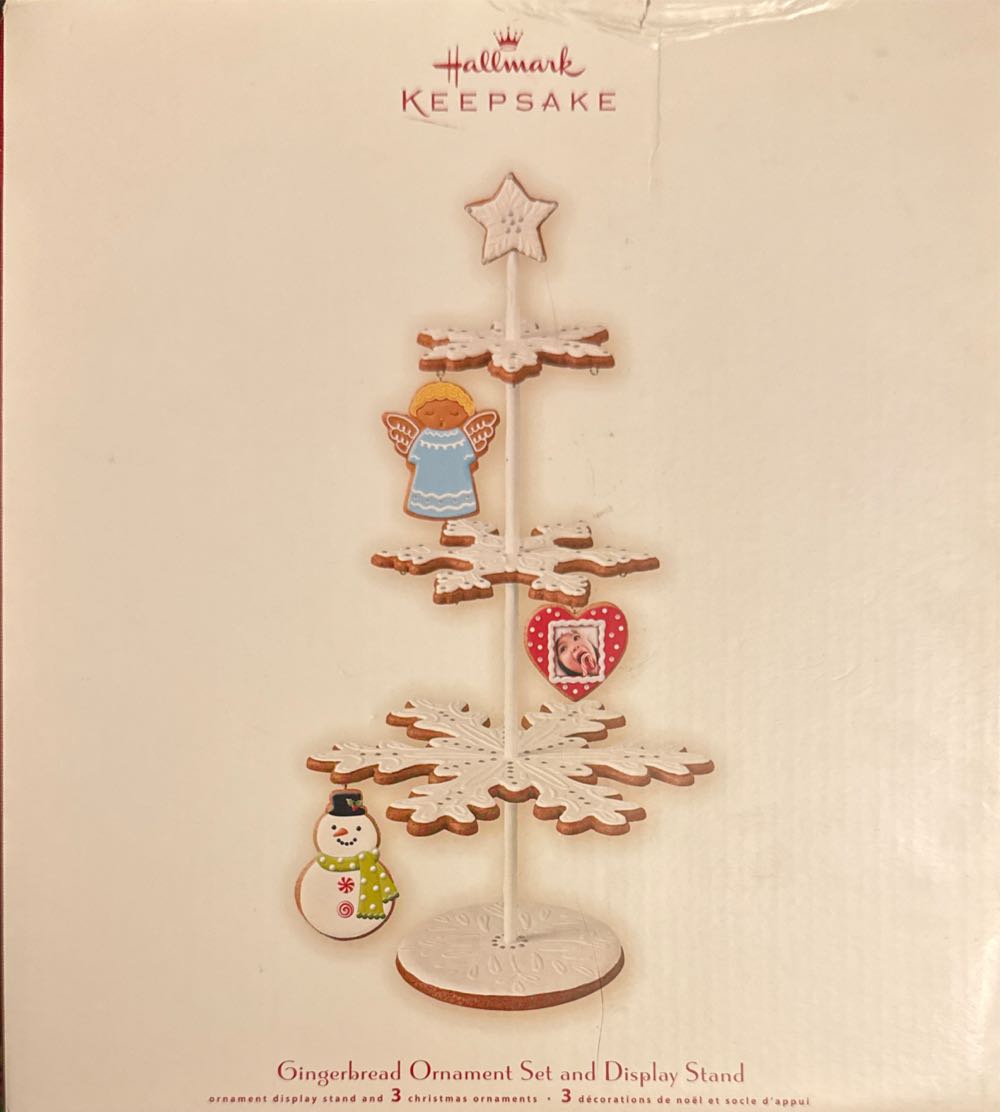 Hallmark Gingerbread Ornament Set And Display Stand - Season’s Treatings (Gingerbread) ornament collectible [Barcode 795902997359] - Main Image 2
