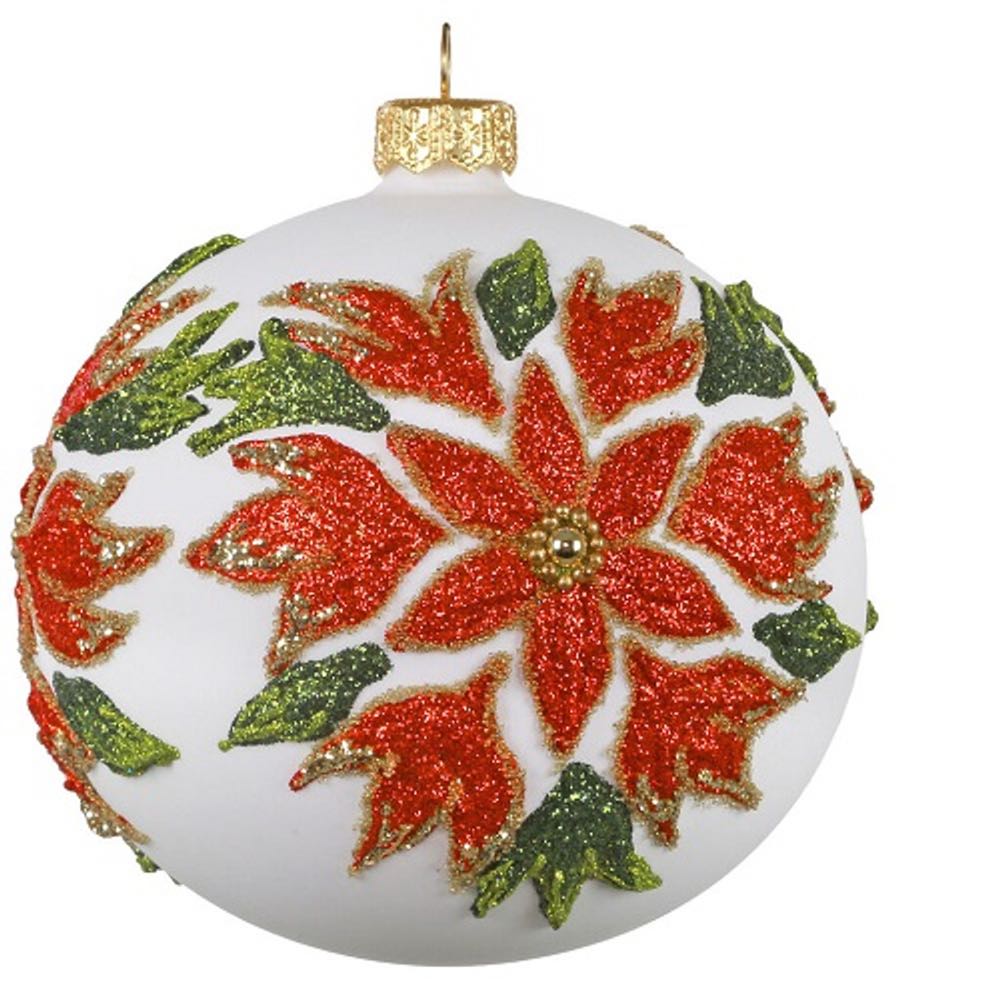 Poinsettia Ball - Heritage Collection ornament collectible [Barcode 763795615544] - Main Image 2