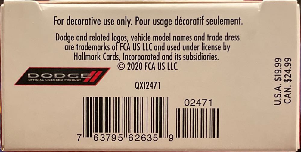 2019 Dodge Charger Police Pursuit - Classic American Cars (Classic Cars) ornament collectible [Barcode 763795626359] - Main Image 3