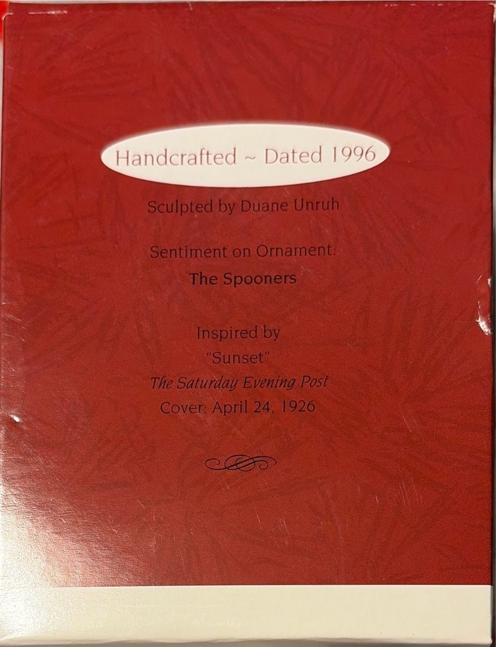 Little Spooners - Norman Rockwell (Norman Rockwell) ornament collectible [Barcode 015012362237] - Main Image 2