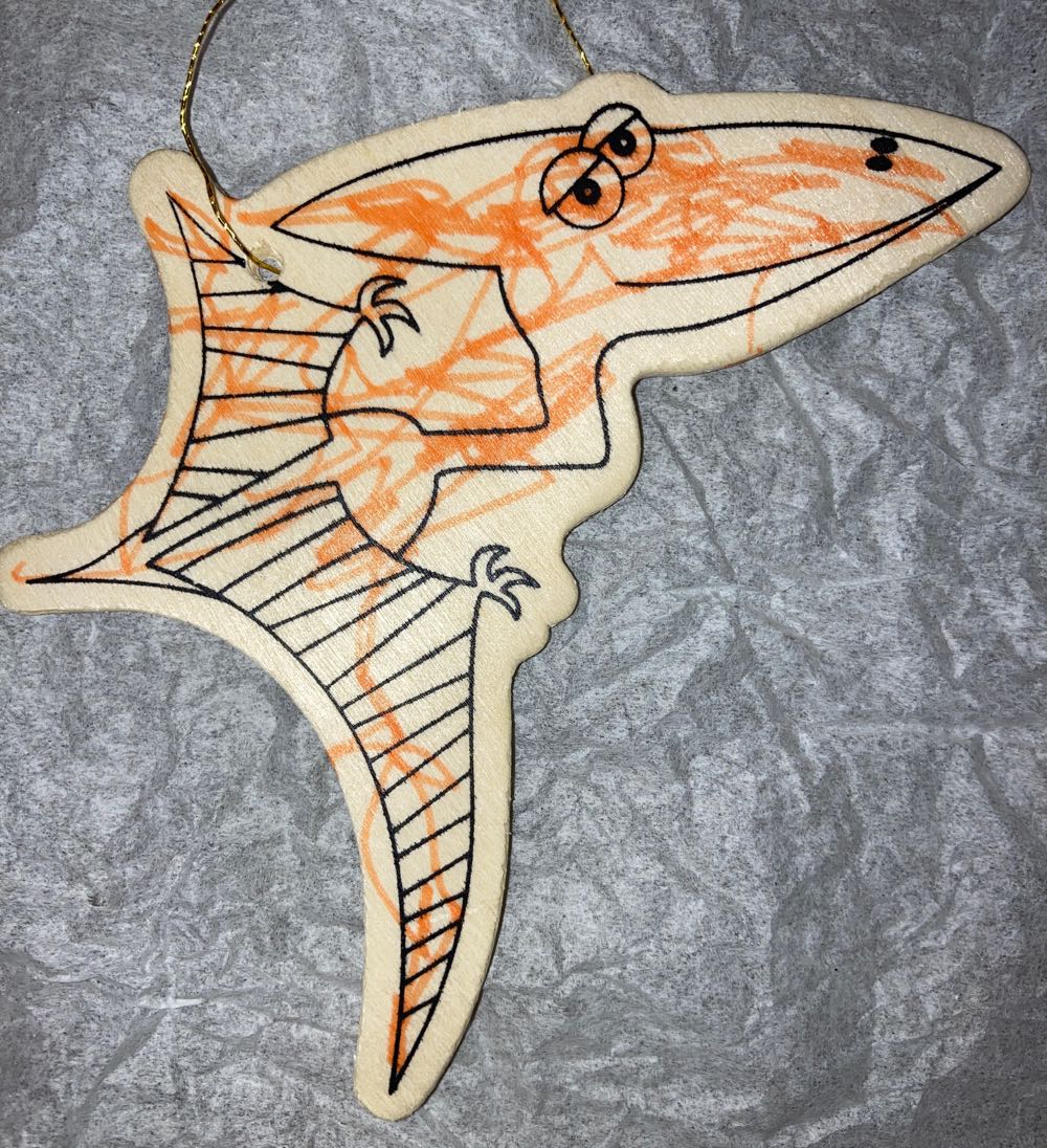 Color In Dinos - Homemade (Christmas) ornament collectible - Main Image 3