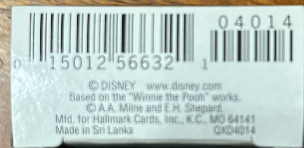 Tigger-ific Tidings To Pooh: Miniature - Disney (Winnie the Pooh) ornament collectible [Barcode 015012566321] - Main Image 3