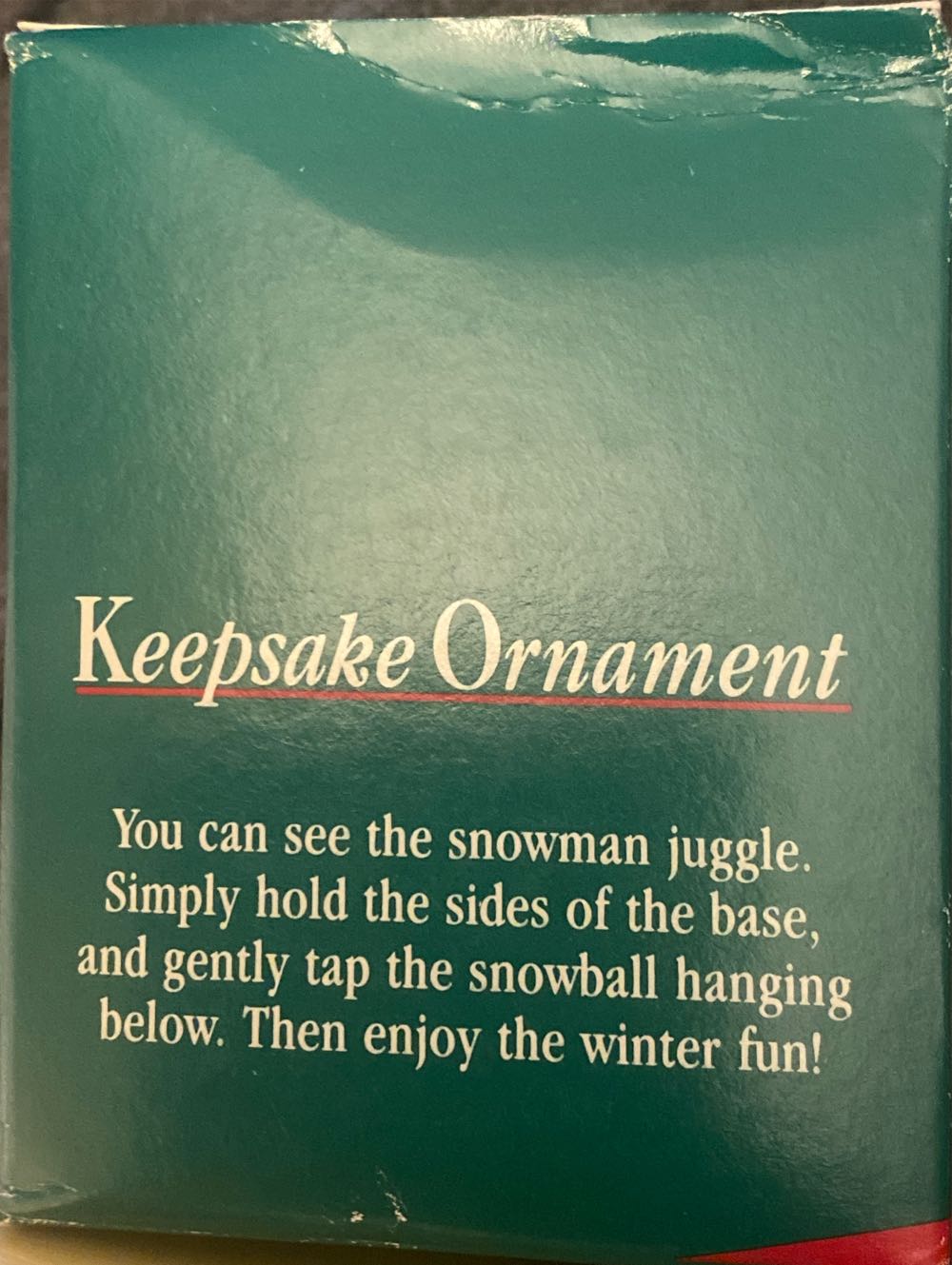 Cool Juggler - No Series (Snowman) ornament collectible - Main Image 2