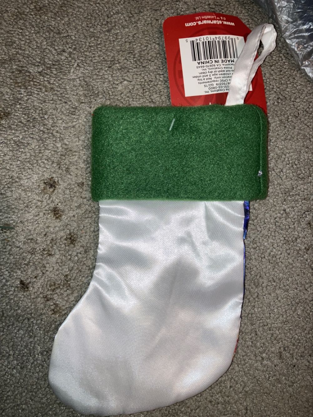 Yoda (Star Wars) Mini Stocking - Amy (Mini) ornament collectible [Barcode 099794101345] - Main Image 2